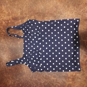 Lands End 14 DD Underwire Tummy Control Tankini Top 👙